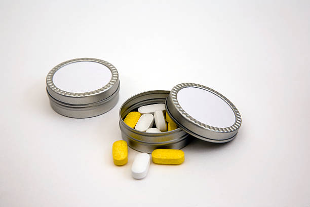 Pills in a small container.