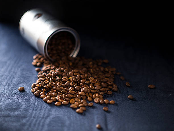 coffee beans tin box